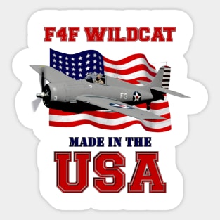 F4F Wildcat Made in the USA Sticker